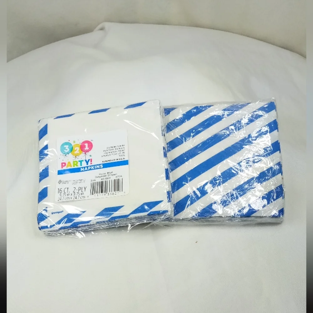 152pc Royal Blue Birtbday Celebrate Party Pack